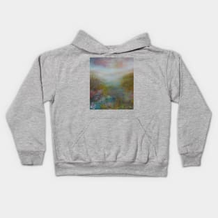 English Garden on a Misty Morning Kids Hoodie